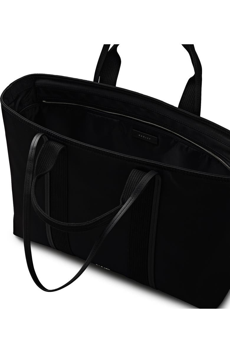 Radley Halley Row Large Ziptop Tote Bag, Alternate, color, Black