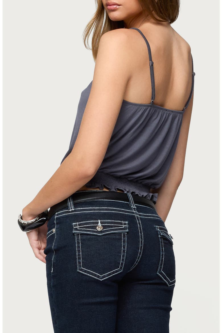Ripley Tie Front Tank Top, Alternate, color, DARK-GRAY