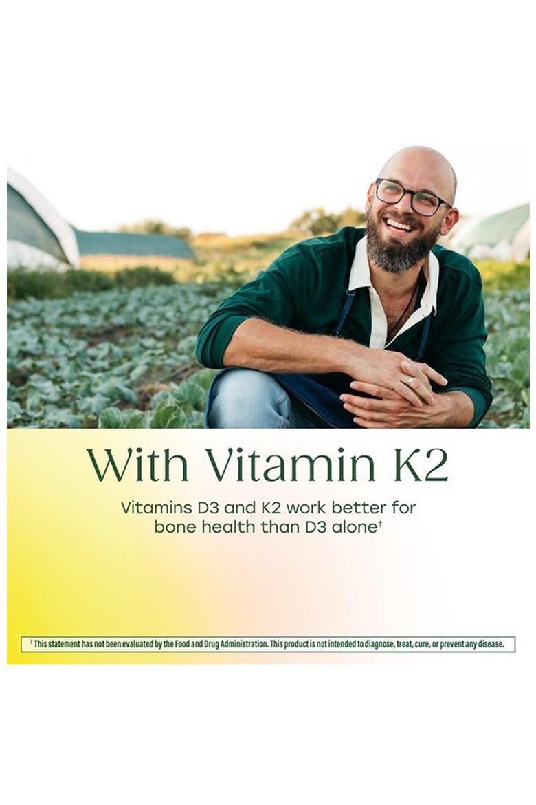 Vitamin D3 & K2 5000 IU (125 mcg), Vegetarian, Gluten Free, Non-GMO, 60 Mini Capsules, Alternate, color, None