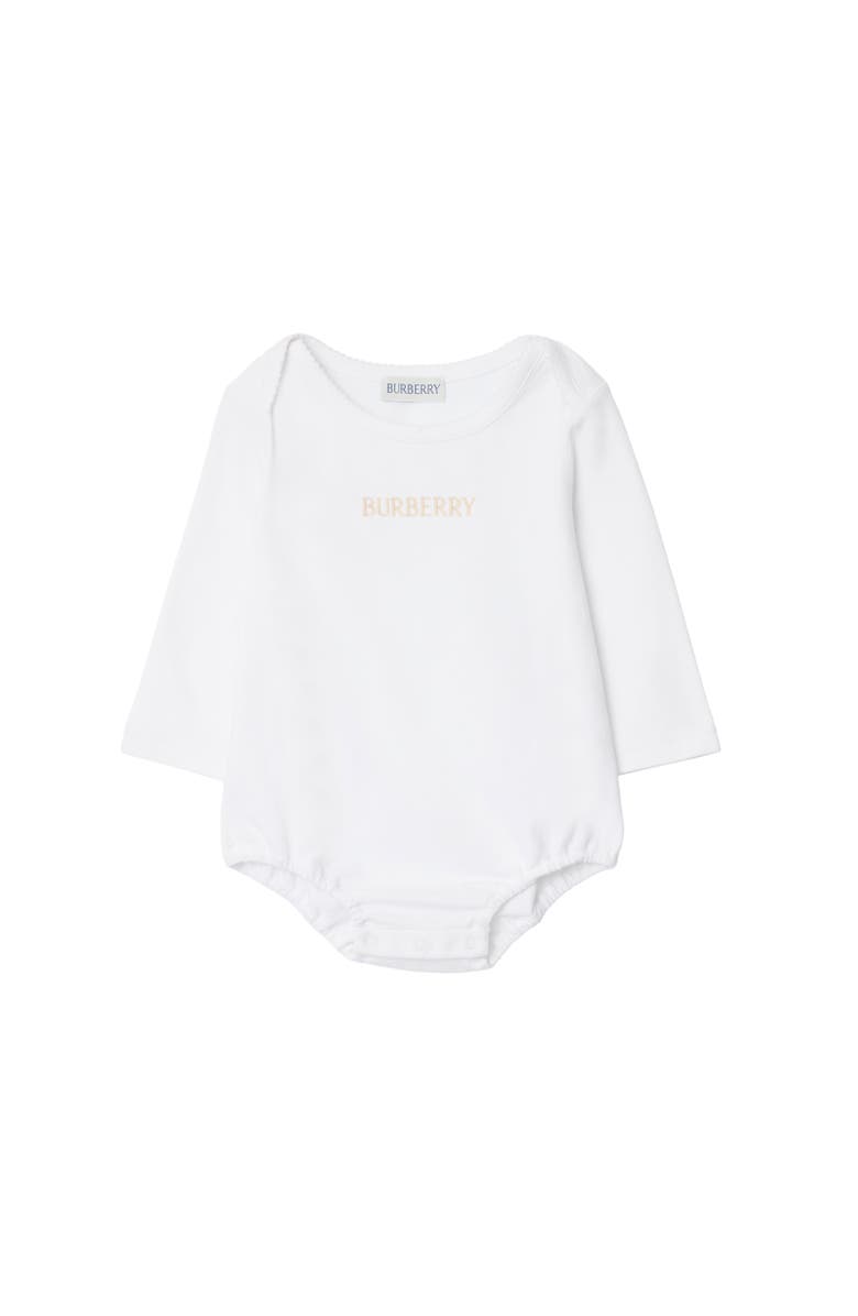 Burberry Check Cotton Three-piece Baby Gift Set, Alternate, color, Sand Beige