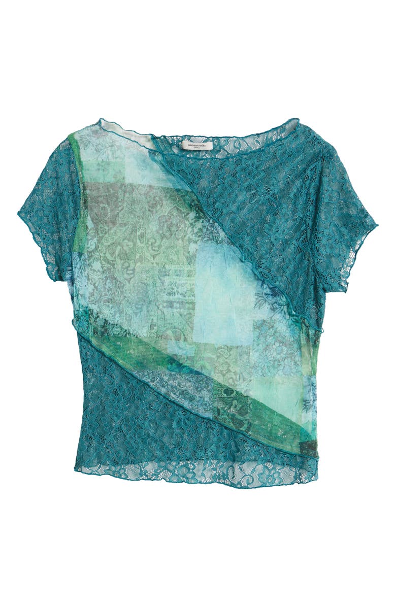 Mistress Rocks Lace & Mesh Top, Alternate, color, 