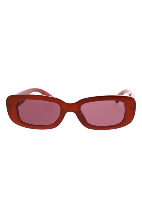 53mm Slim Oval Sunglasses