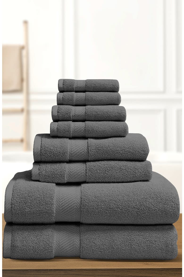 Organic Cotton Bath Towels Set, Alternate, color, GRAY