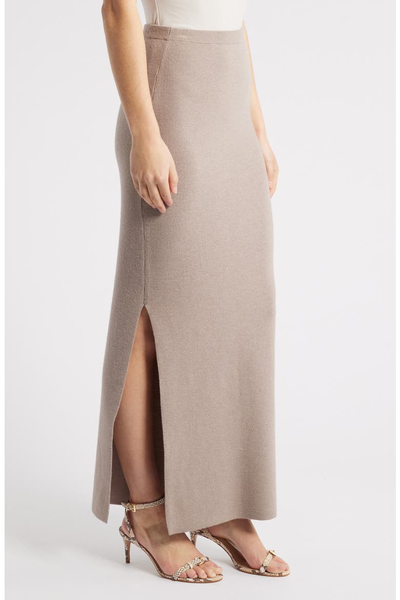 Maria Knit Maxi Skirt, Alternate, color, MOON ROCK