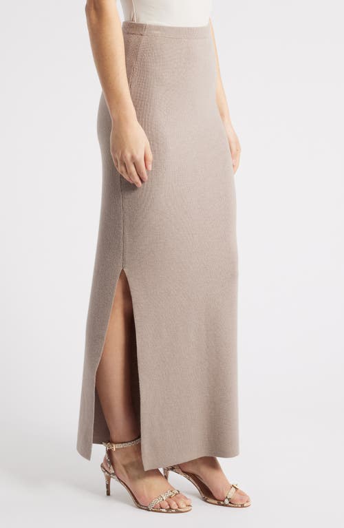525 Maria Knit Maxi Skirt In Moon Rock
