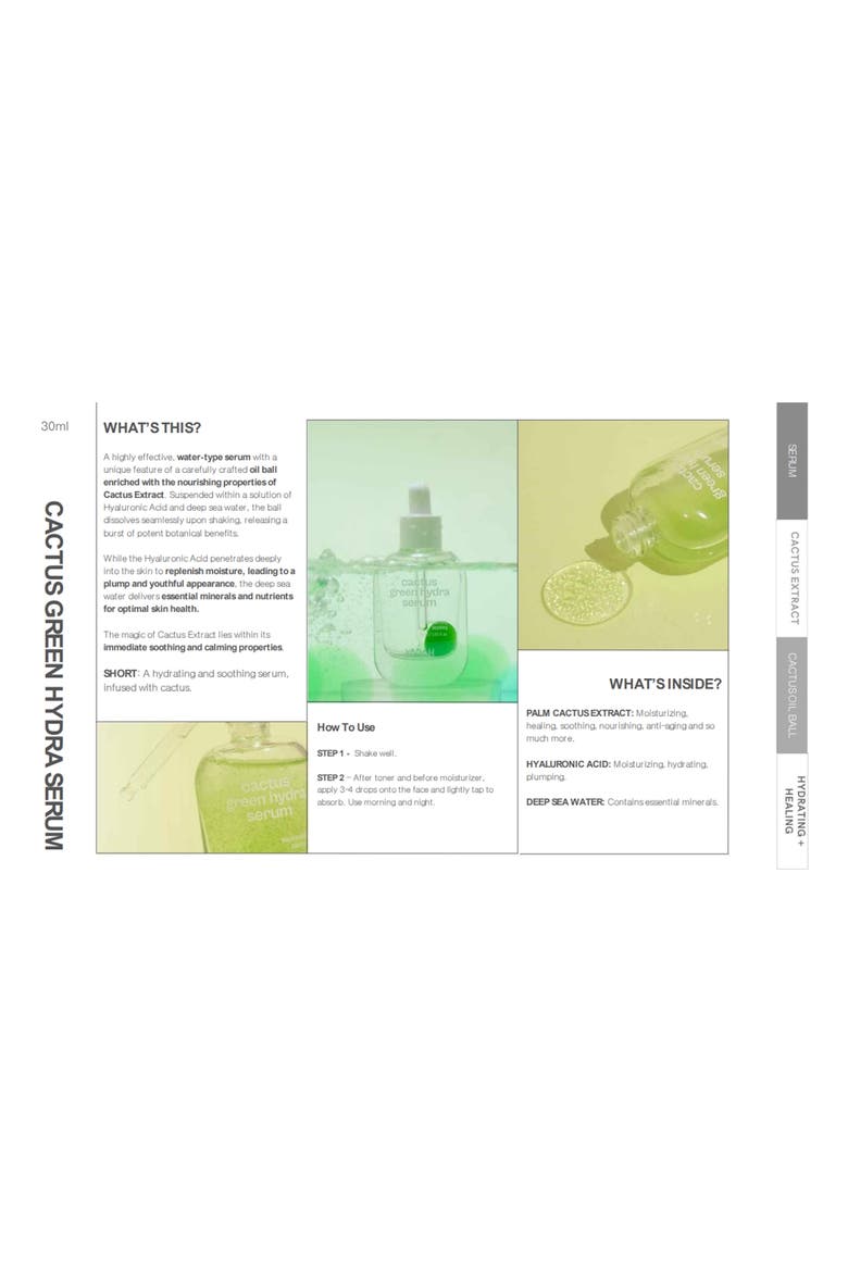 Cactus Green Hydra Serum, Alternate, color, NO COLOR