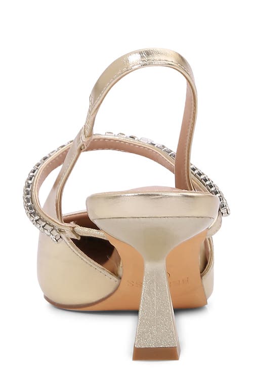 BERNESS BERNESS CAMILLE RHINESTONE POINTED TOE SLINGBACK PUMP