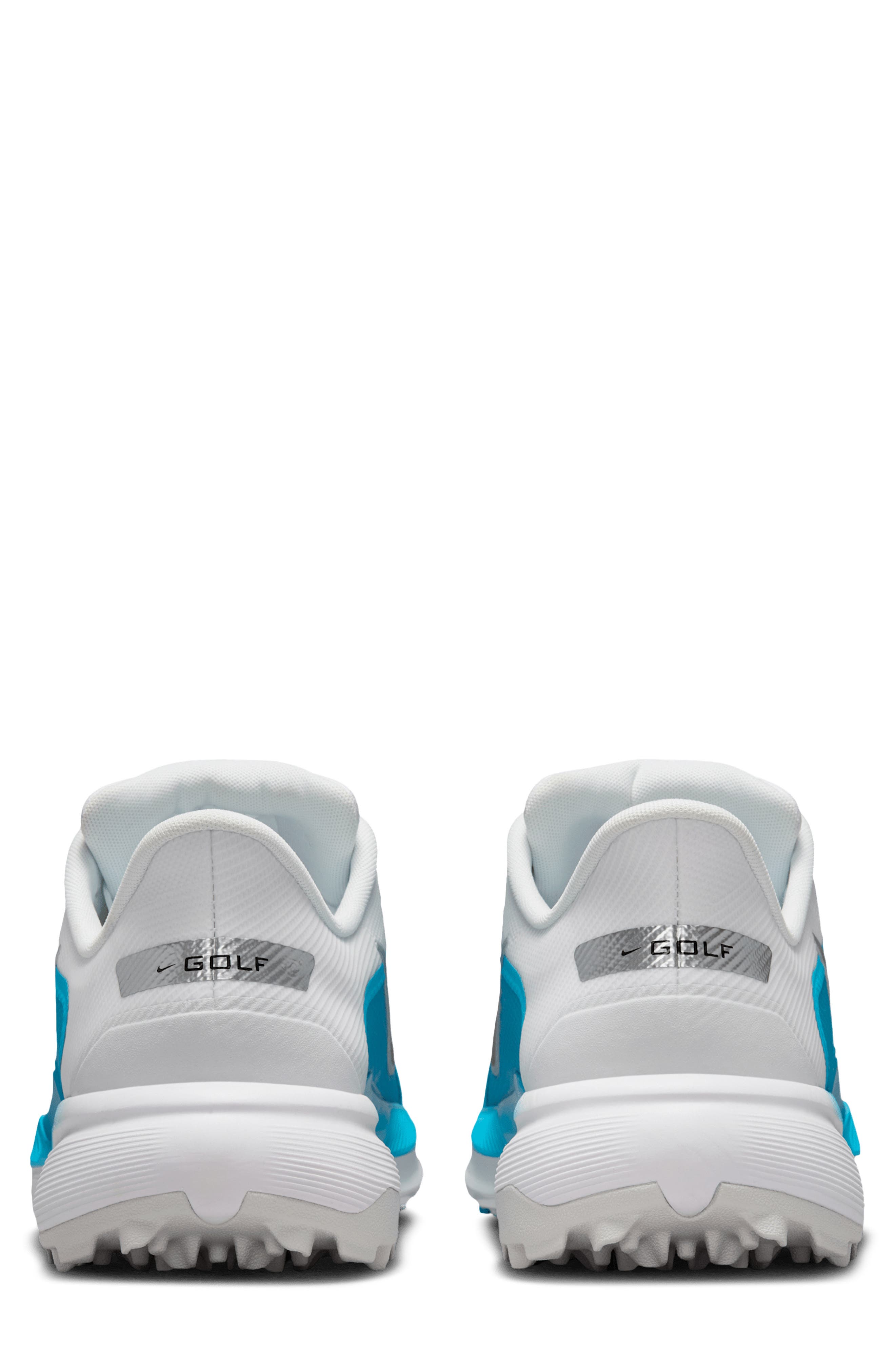 Pegasus 1 G Waterproof Golf Shoe, Alternate, color, WHITE/ LIGHT BLUE/ BLACK