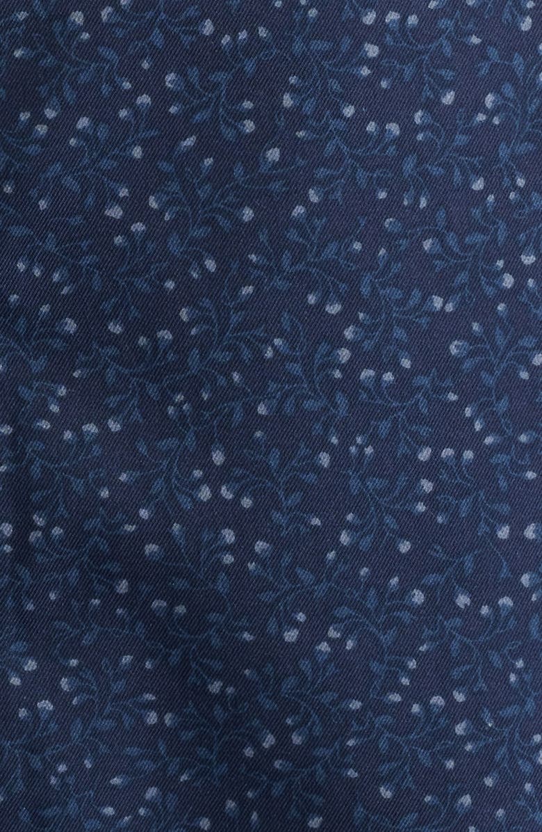 Nordstrom Floral Stretch Button-Up Shirt, Alternate, color, Navy Blazer Tiny Floral