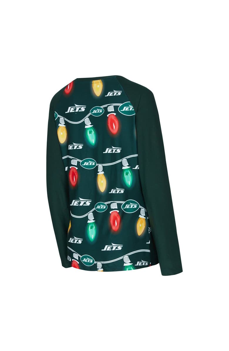 CONCEPTS SPORT Women's Concepts Sport Green New York Jets Garland Knit Raglan Long Sleeve T-Shirt & Pants Set, Alternate, color, Green