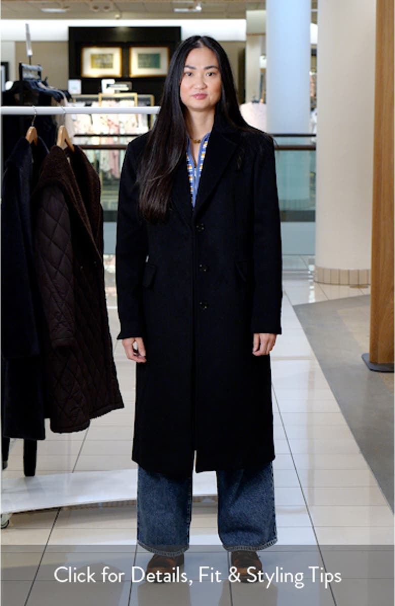 Fitted Longline Coat, sales video thumbnail