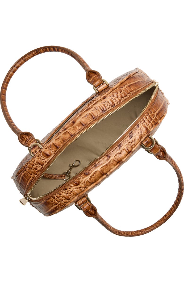 Brahmin Angie Leather Barrel Bag, Alternate, color, Cinnamon