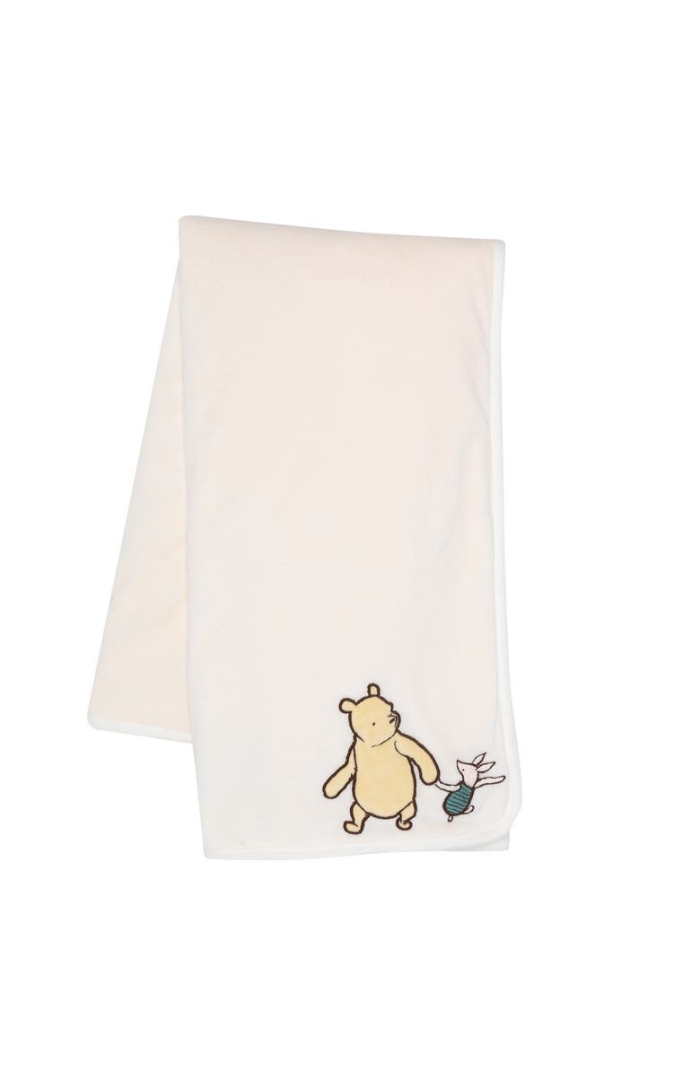 Lambs 
Ivy Disney Baby Storytime Pooh Ultra Soft Fleece Baby Blanket, Main, color, Cream