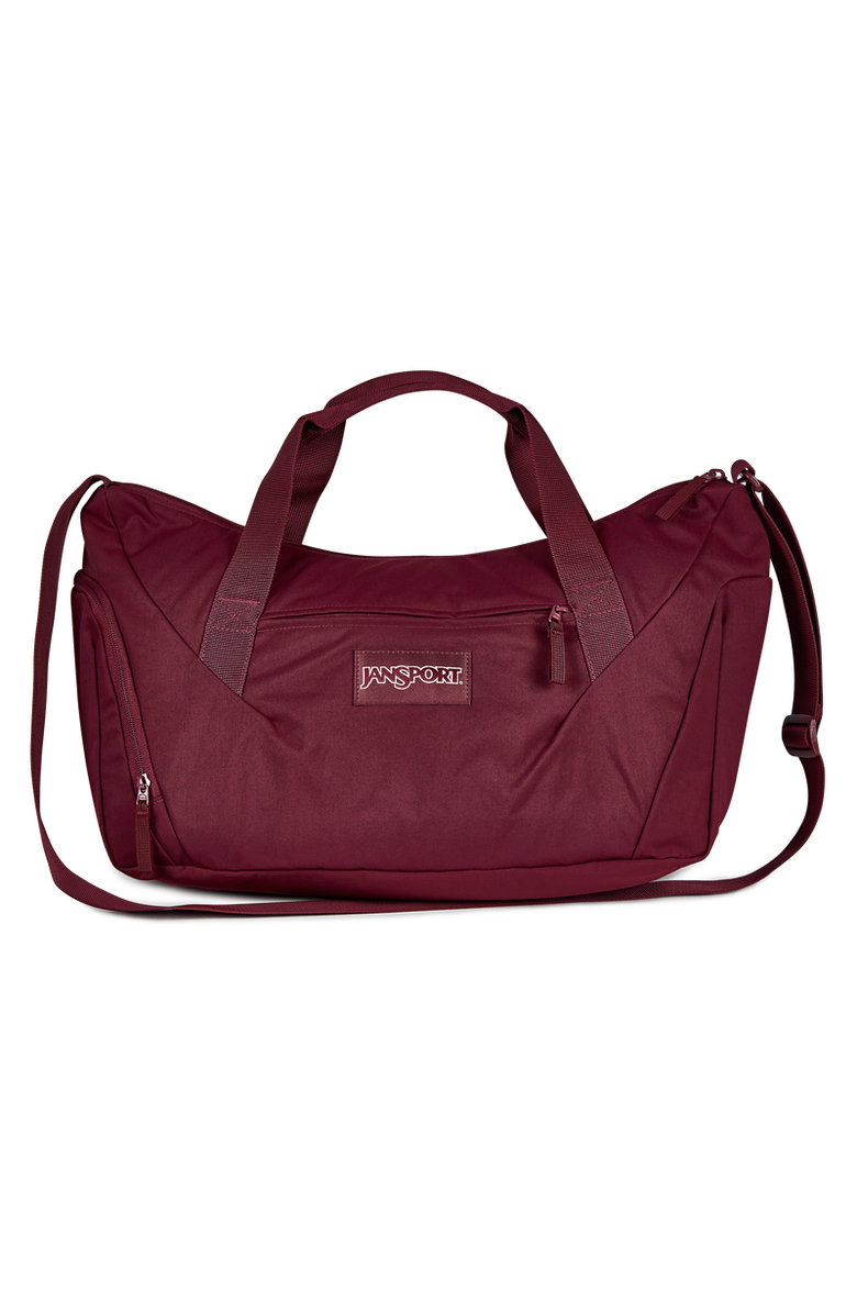 Jansport Recharge Gym Bag Medium, Main, color, Cherry Lacquer