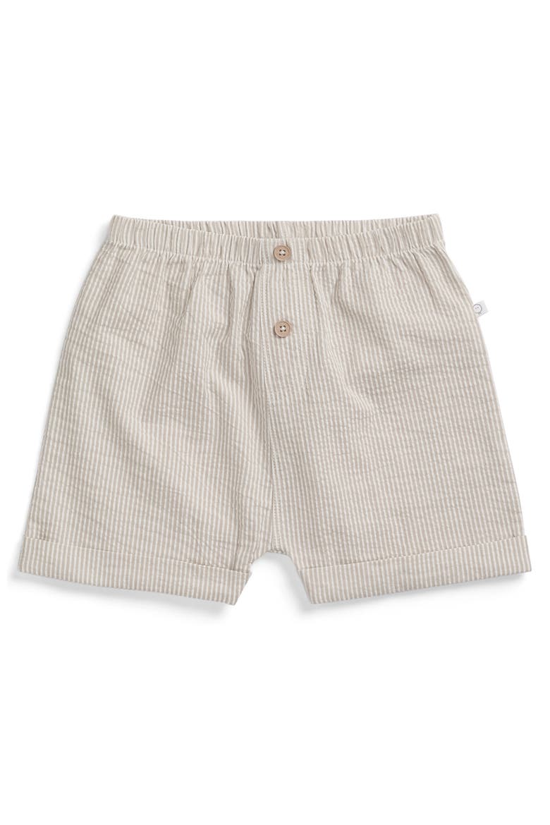 Stripe Woven Shorts, Main, color, Seagrass Stripe