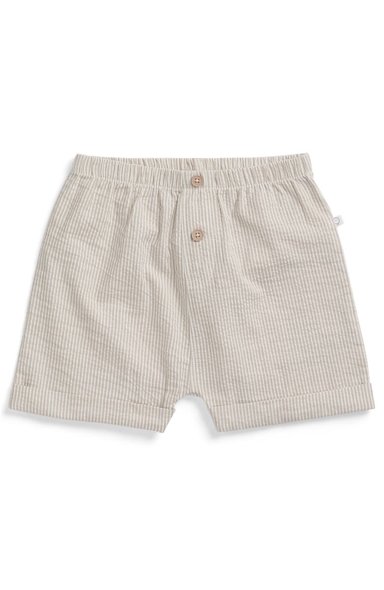 MORI Stripe Woven Shorts, Main, color, Seagrass Stripe