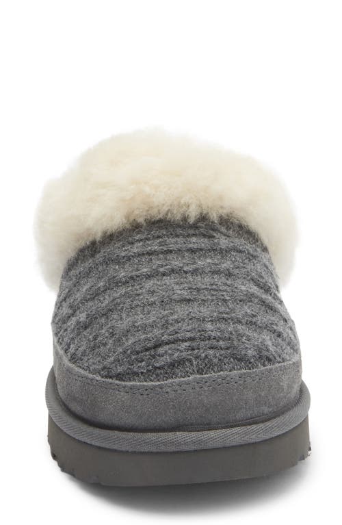 Ugg ® Clette Genuine Shearling Lined Indoor/outdoor Slipper In Gray