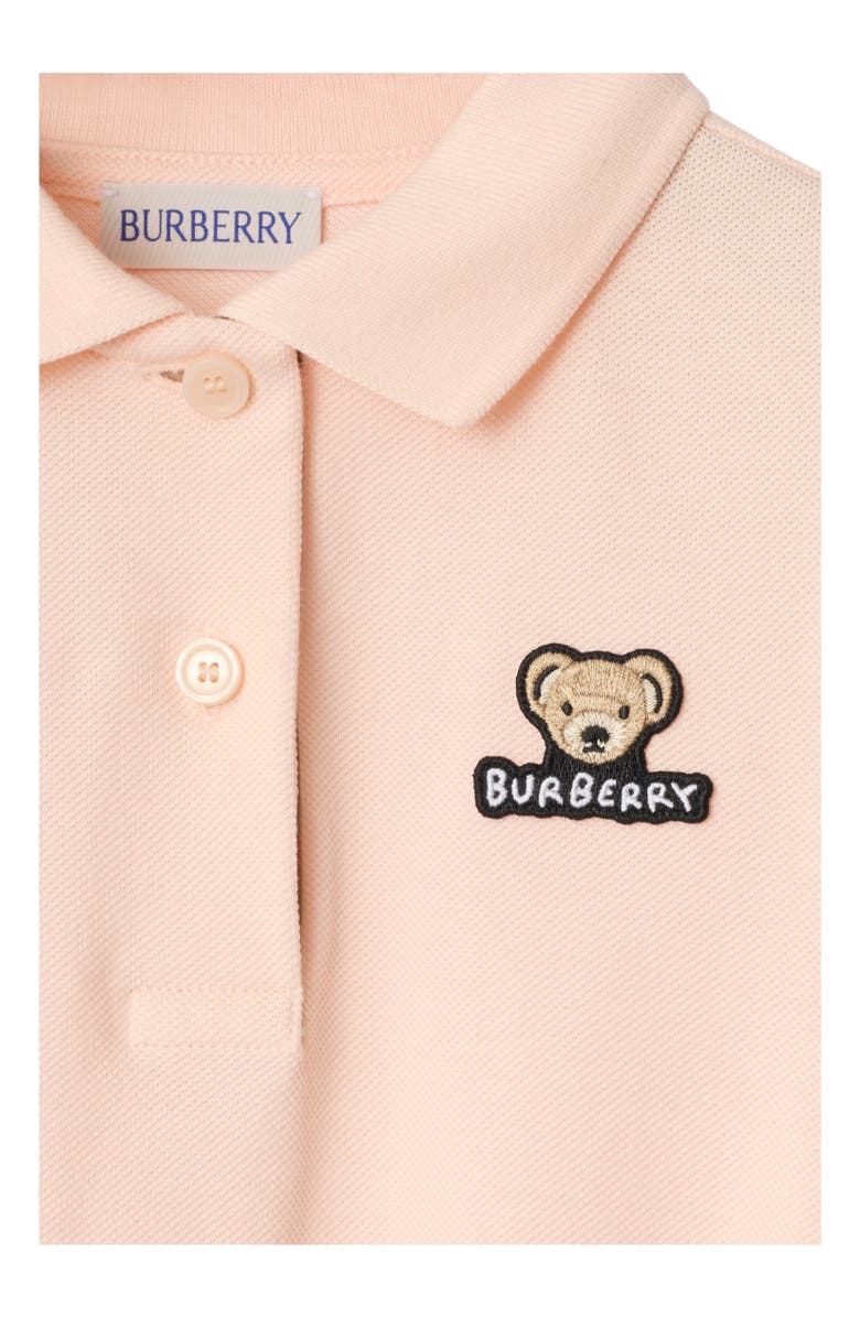 Burberry Cotton Polo Shirt Dress, Alternate, color, Shell