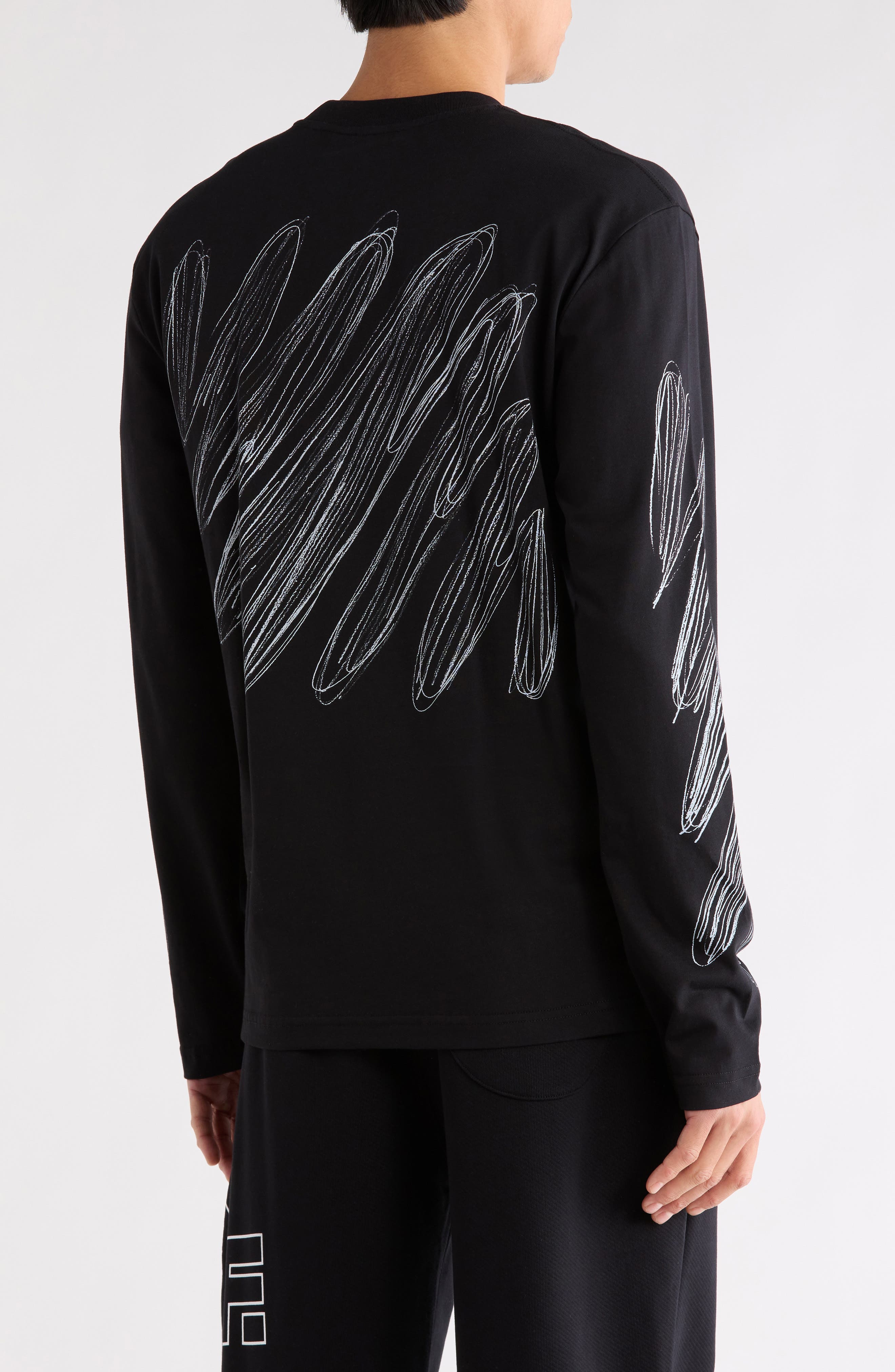 Scribble Diagonal Skate Sweatshirt - image 2