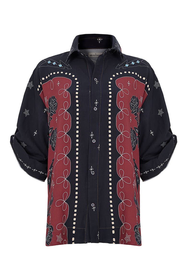 Chrissy Bowly Cover-Up Shirt, Alternate, color, BLACK