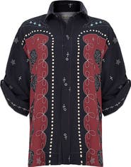 Agua Bendita Chrissy Bowly Cover-Up Shirt