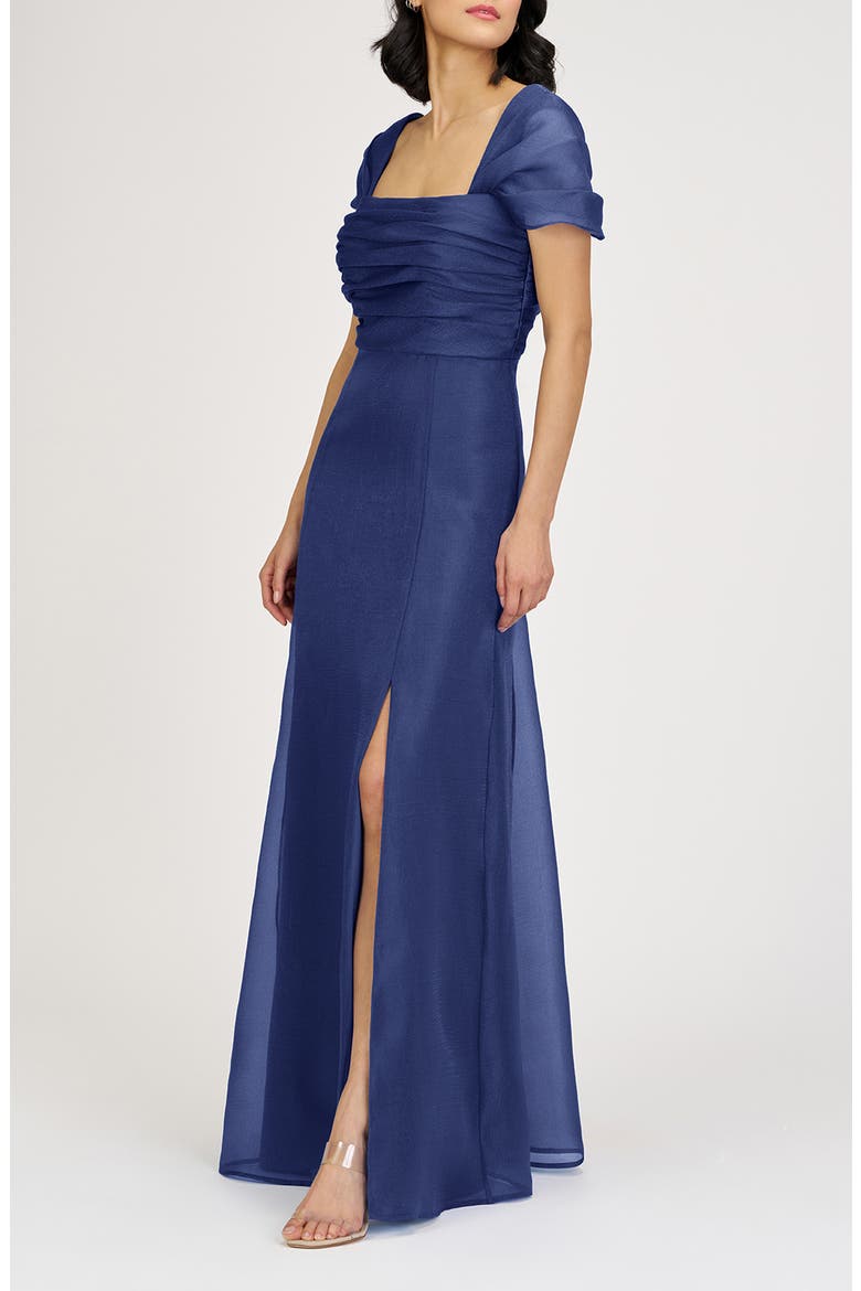 Jane Ruched Bodice A-Line Gown, Alternate, color, TWILIGHT