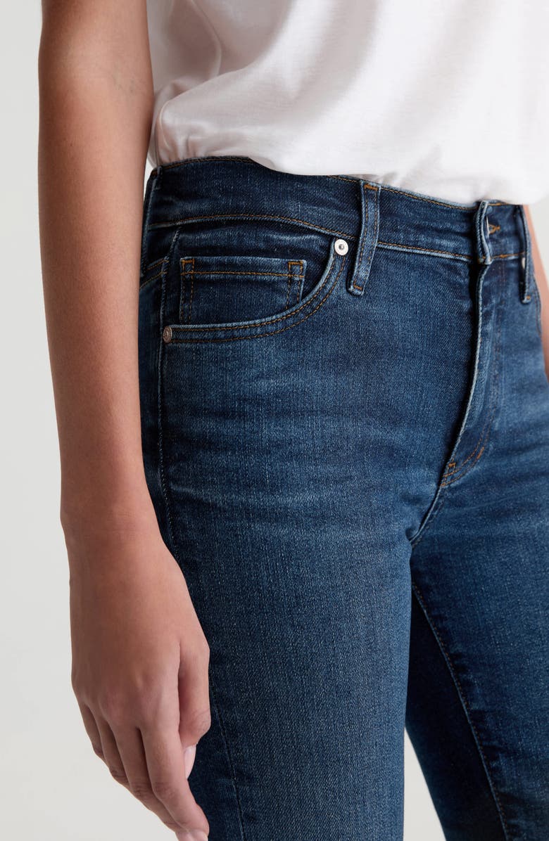 AG Mari Mid Rise Ankle Slim Straight Leg Jeans, Alternate, color, Night Cap