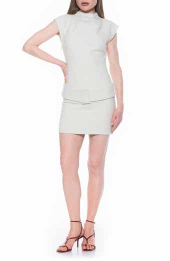 Em Cap Sleeve Belted Minidress