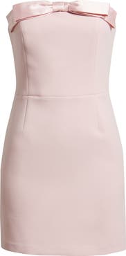 Lucy Paris Bella Bow Strapless Cocktail Minidress