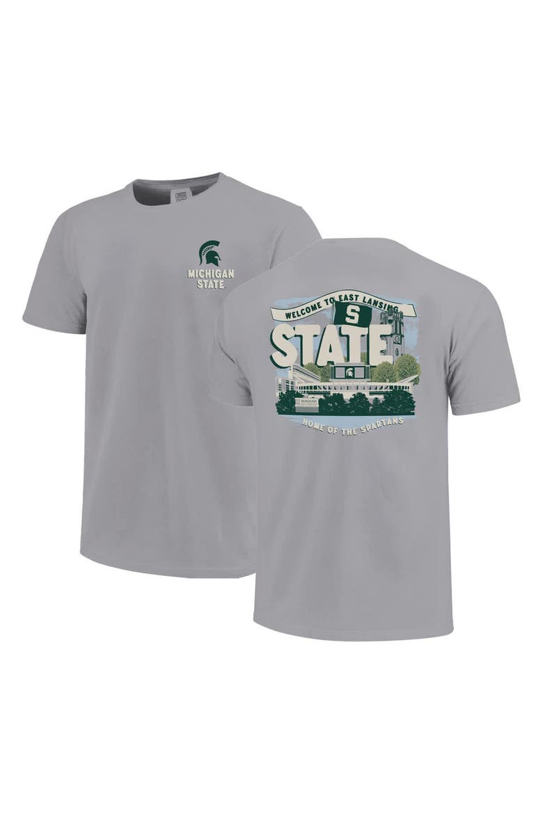 Youth  Gray Michigan State Spartans Local Campus Scene T-Shirt, Alternate, color, Gray