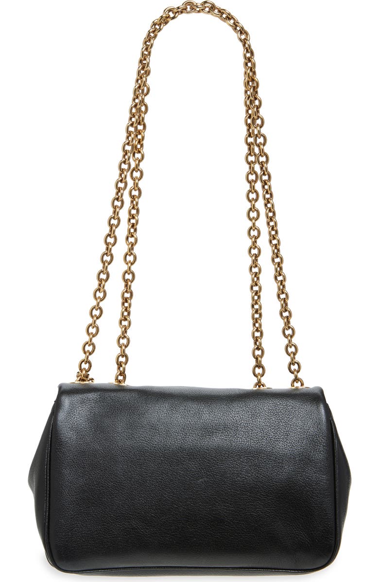Chloé Heritage Leather Shoulder Bag, Alternate, color, Black