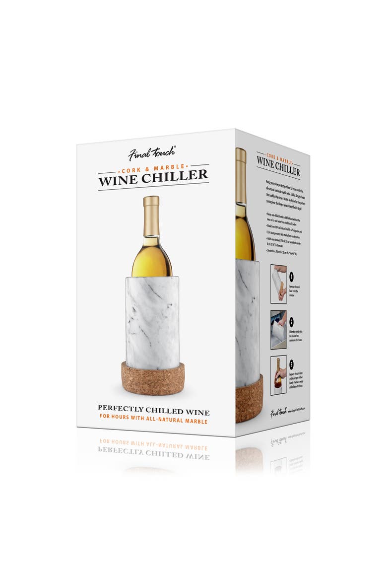 Marble & Cork Wine Chiller, Alternate, color, Clear