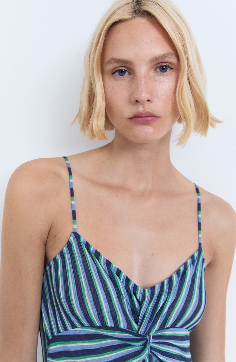 MANGO Stripe Maxi Dress, Alternate, color, Blue