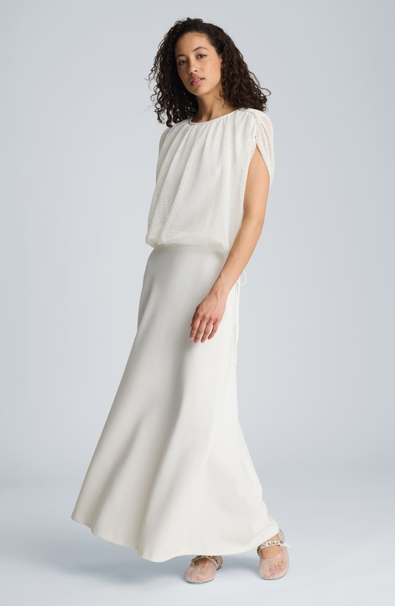 Kenneth Cole Side Tie Open Stitch Top, Alternate, color, 