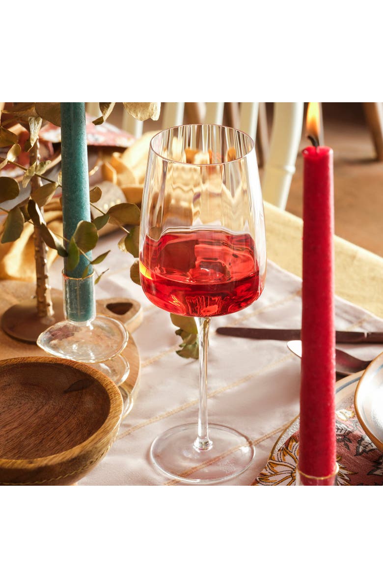 Zsa Zsa Zsu Poznan Glass Red Wine Glass 22 Oz. Transparent Set Of 2, Alternate, color, Clear