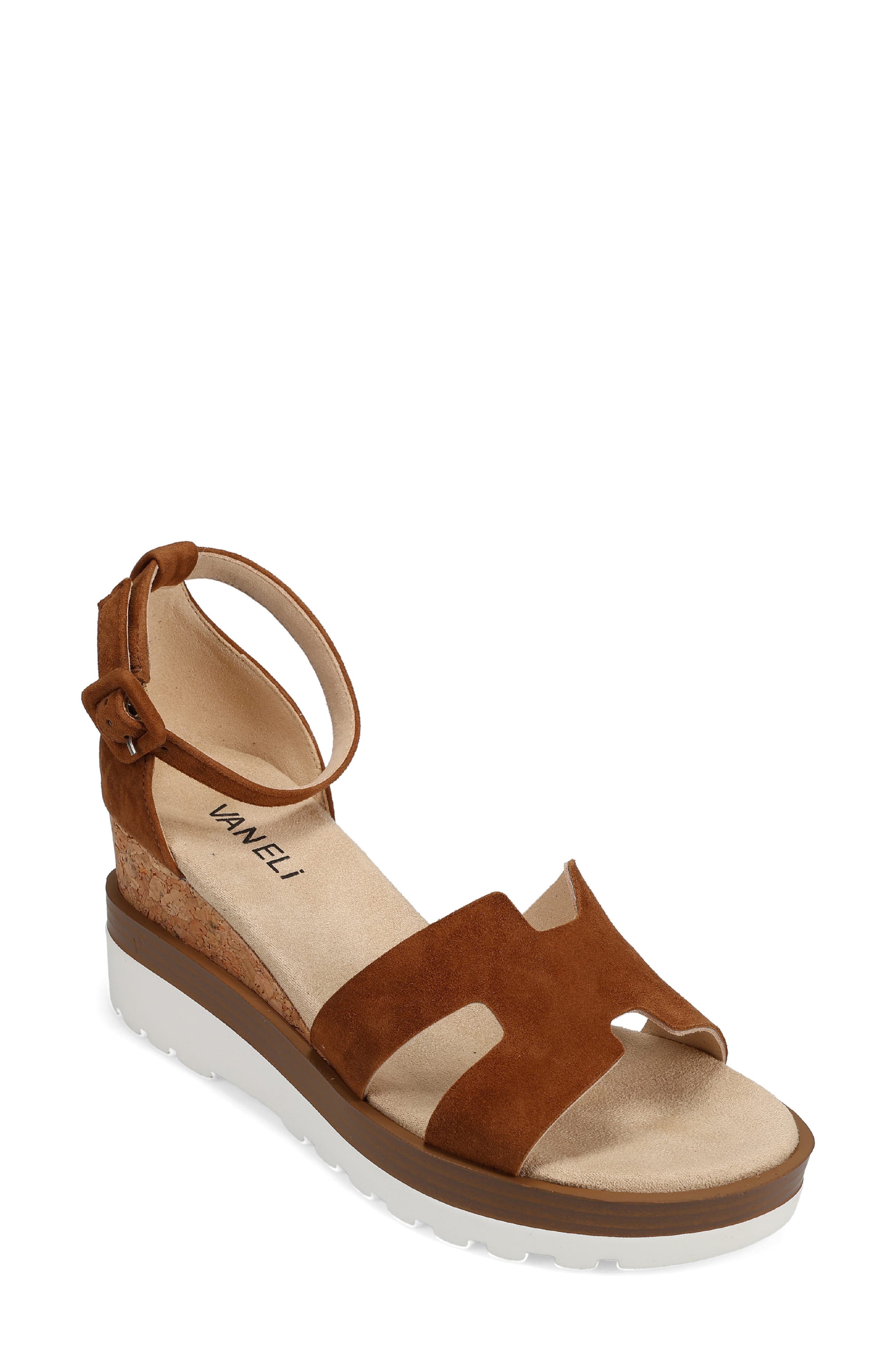 VANELi Cairn Ankle Strap Platform Wedge Sandal, Main, color, 