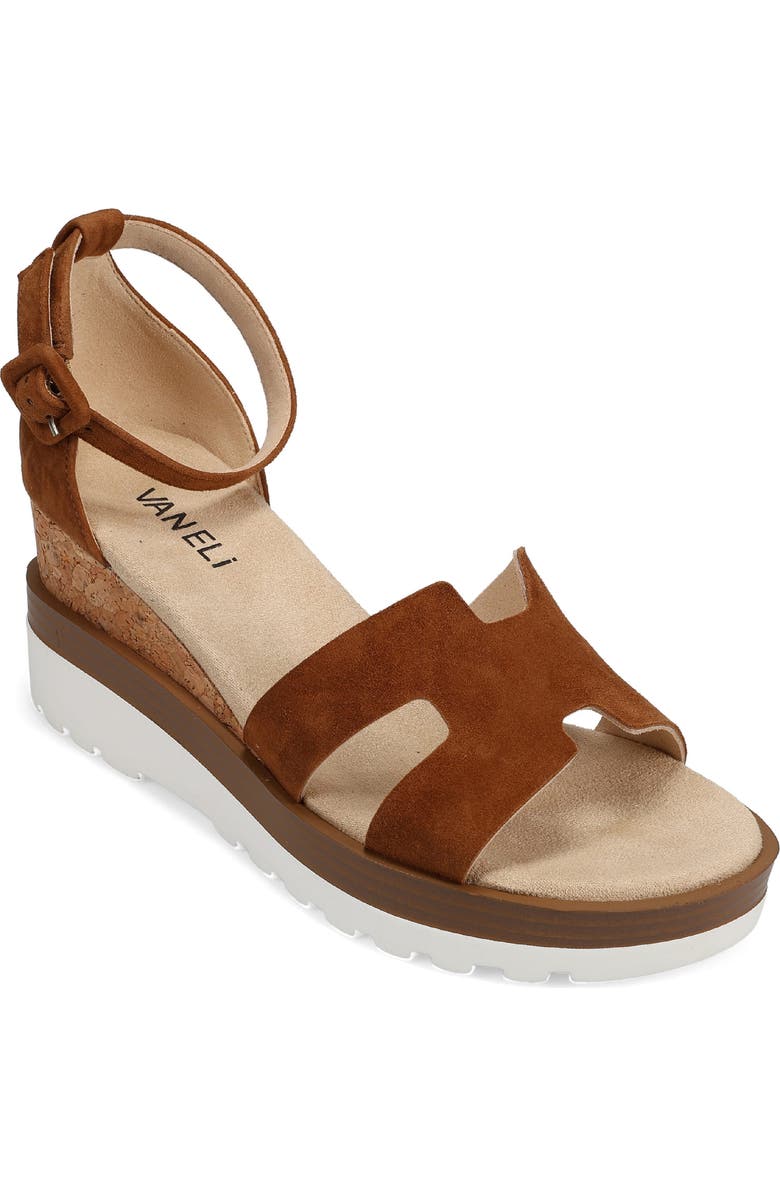 VANELi Cairn Ankle Strap Platform Wedge Sandal, Main, color,