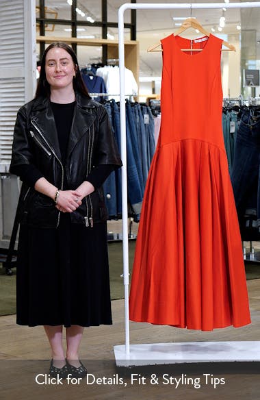 【Alice+Olivia】アリスアンドオリビア ADLEY ミディドレス Alice + Olivia Adley Sleeveless Drop Waist Maxi Dress