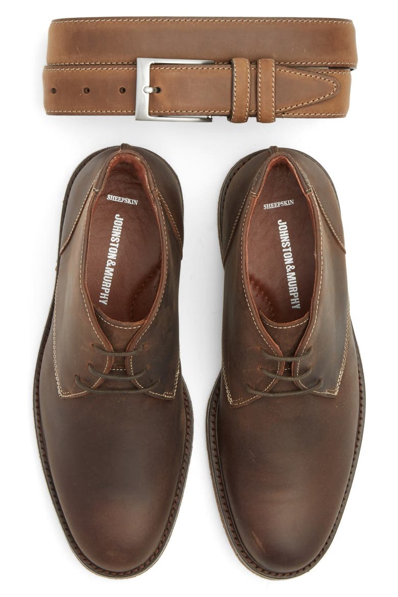 Leather Belt, Alternate, color, BROWN