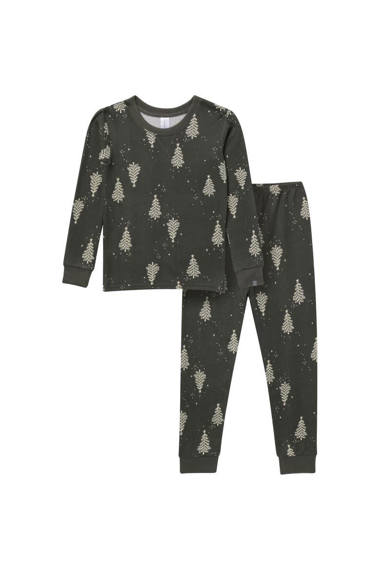 Hacci Sung Fit Footless Pajama Set, Main, color, Christmas Tree
