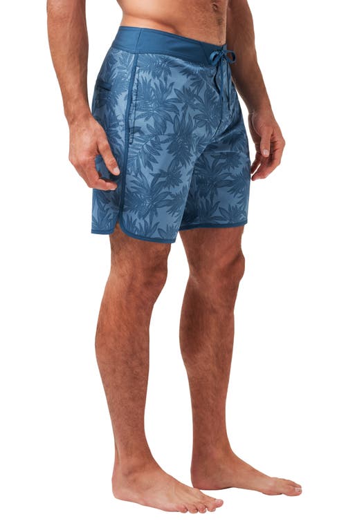 Travismathew No Wake Zone Board Shorts In Captains Blue