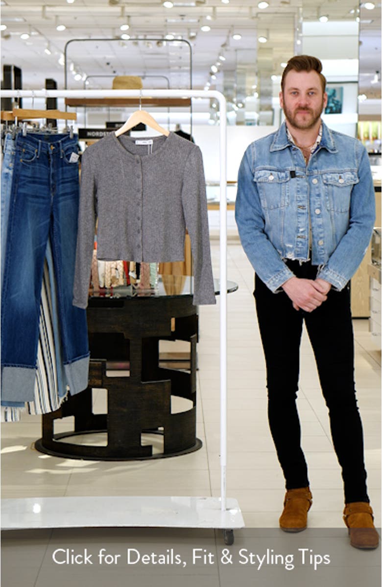 Rib Button-Up Cardigan, sales video thumbnail