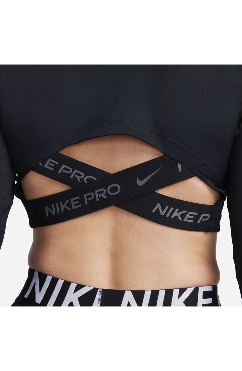 Nike Pro Dri-FIT Long Sleeve Crop Top, Alternate, color,