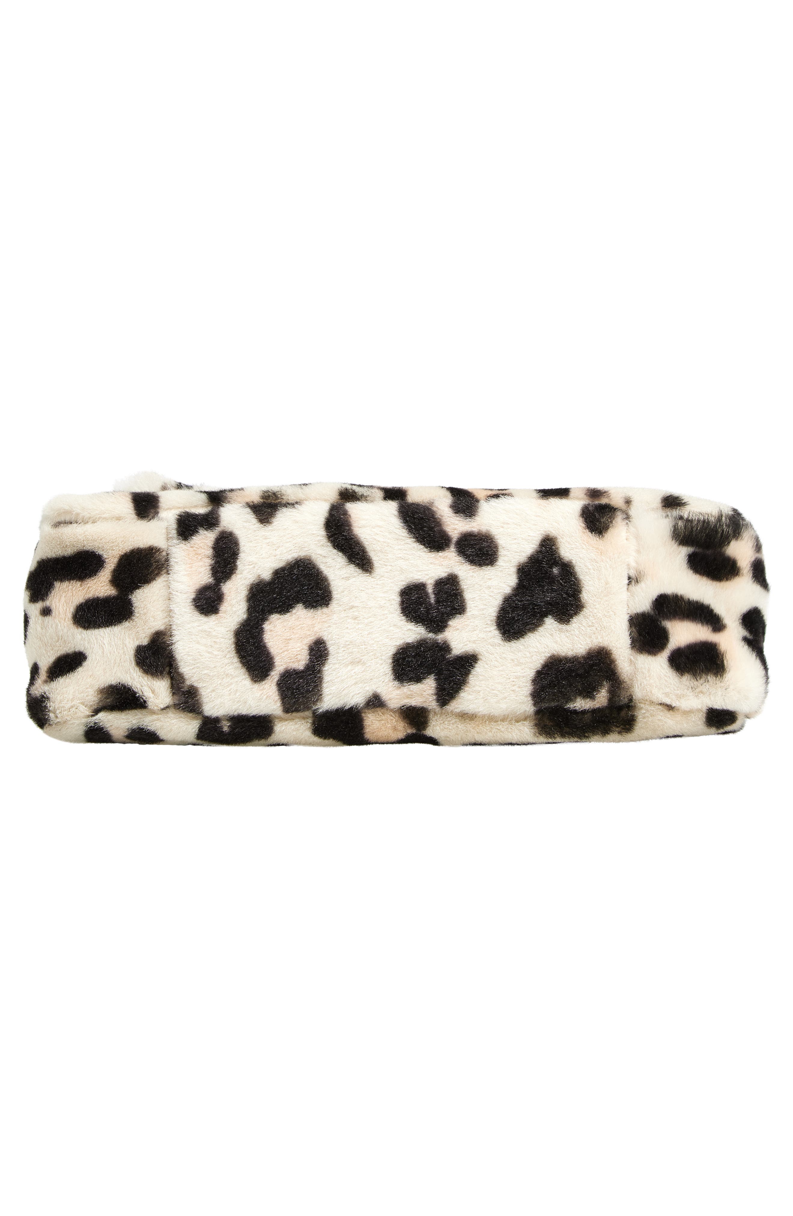 Marni Medium Trunkaroo Leopard Print Genuine Shearling Shoulder Bag, Alternate, color, 