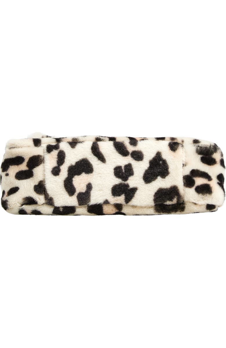 Marni Medium Trunkaroo Leopard Print Genuine Shearling Shoulder Bag, Alternate, color,