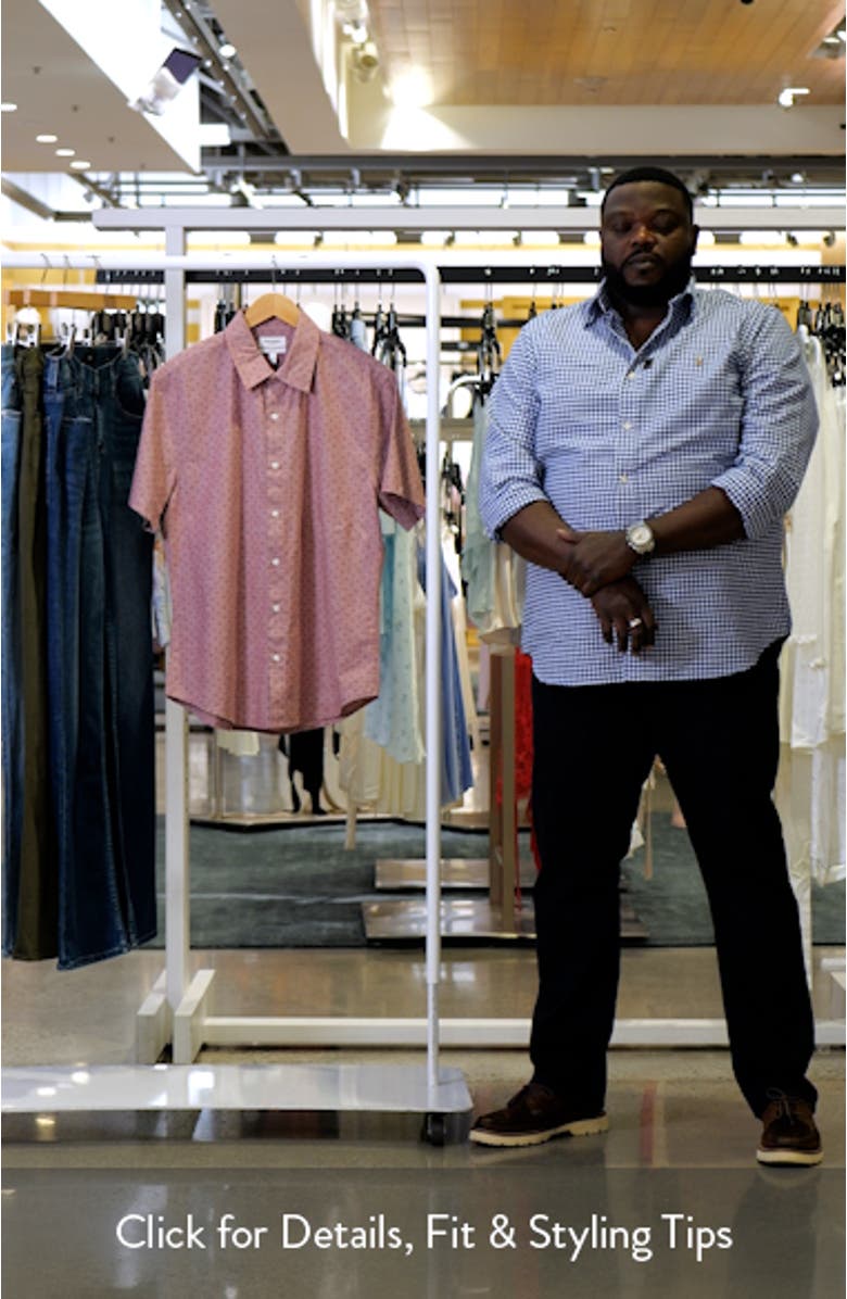 Riviera Short Sleeve Stretch Cotton Button-Up Shirt, sales video thumbnail