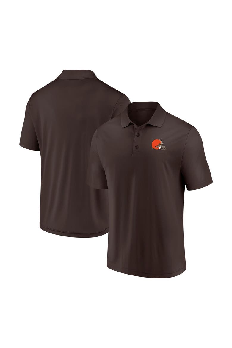 Men's Fanatics Branded Brown Cleveland Browns Component Polo, Alternate, color, Brown