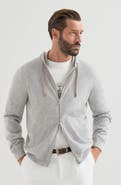 Brunello Cucinelli Cashmere sweatshirt-style cardigan with hood