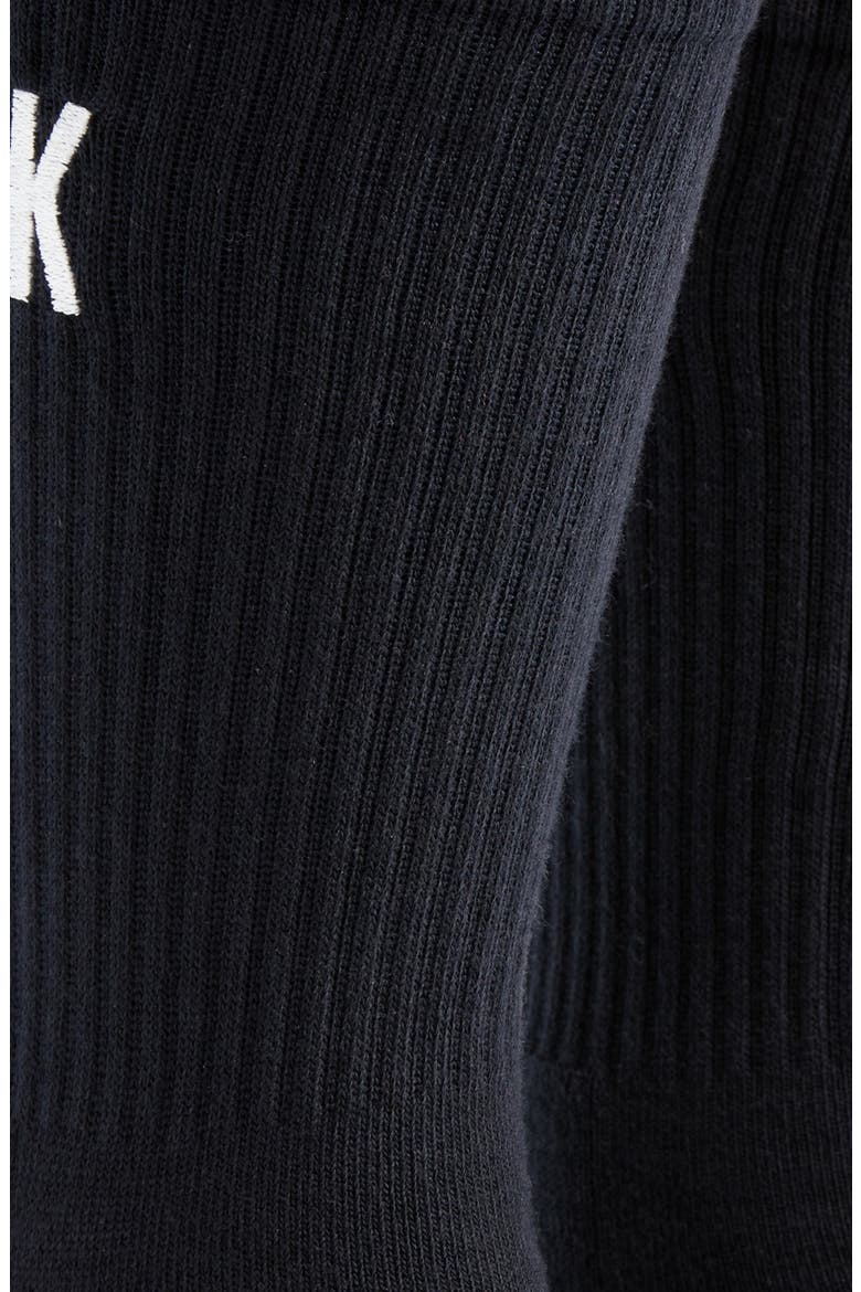 Cotton Blend Rib 2-Pack Crew Socks, Alternate, color, DARK NAVY