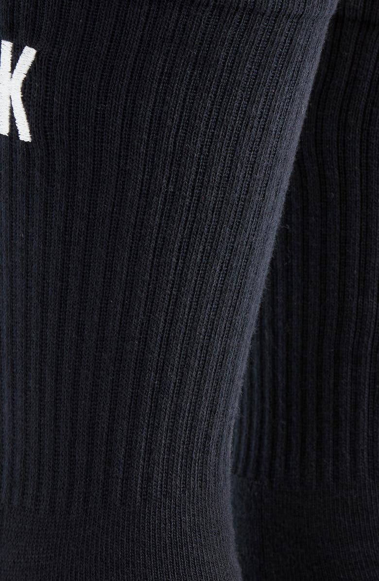 KROST Cotton Blend Rib 2-Pack Crew Socks, Alternate, color, Dark Navy